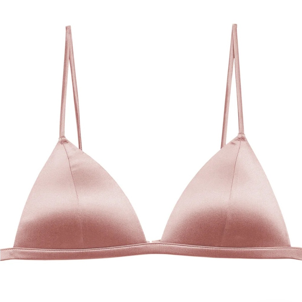 Fleur Du Mal molded luxe silk bra XS BNWT - Picture 4 of 5